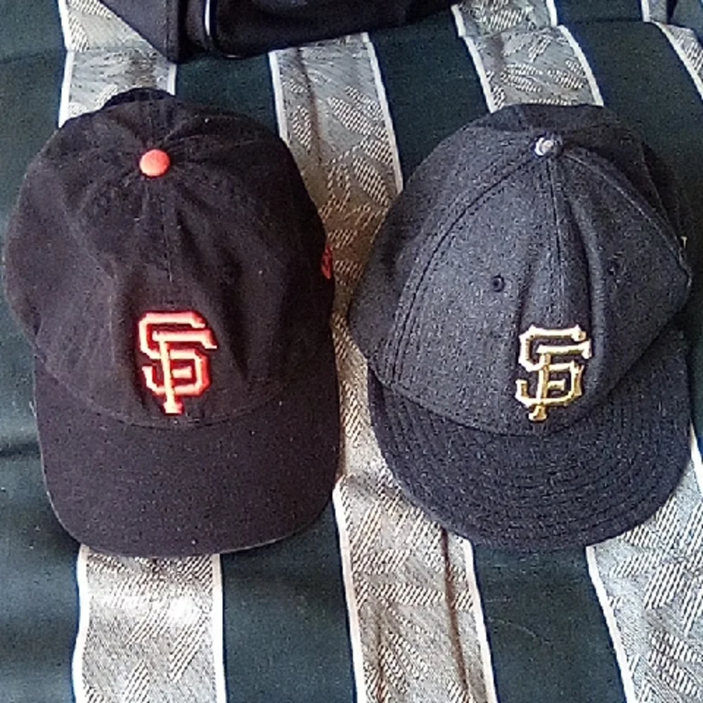 SFO Giants Baseball Caps Genuine Merchandise MLB Orange & Gold.